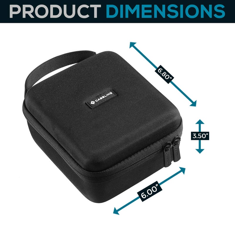 Caseling Hard Case Fits Nikon 7576 MONARCH 5 8x42 Binocular - Interior 6.3" x 5.4" 2.85" - Hard Shell Case with Zipper for Storage, Travel, Carrying - EVA Protection Holder - Image 2